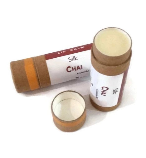 All Natural 'Chai' Lip Balm - Vegan or Australian Organic Beeswax - Palm Oil Free - Zero Waste