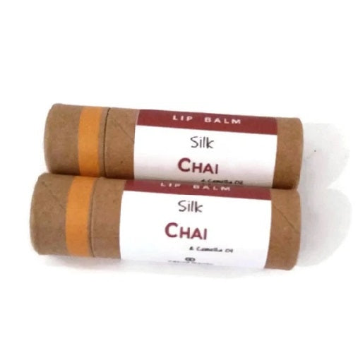 All Natural 'Chai' Lip Balm - Vegan or Australian Organic Beeswax - Palm Oil Free - Zero Waste