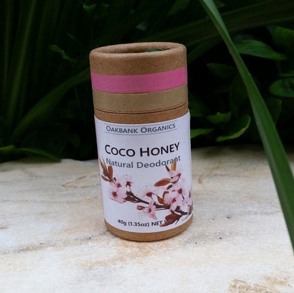 Coco Honey Natural Deodorant - Vegan or Australian Organic Beeswax - Palm Oil Free - Bicarb Free - Zero Waste