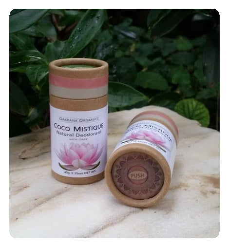 Coco Mistique Natural Deodorant with Shea - Vegan or Australian Organic Beeswax - Palm Oil Free - Bicarb Free - Zero Waste
