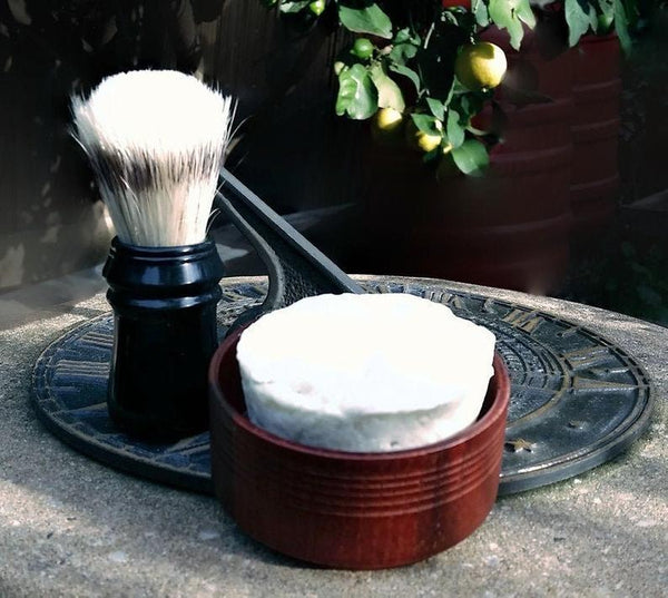 Sandalwood Shave Mug Soap - Natural + Organics - Vegan - Zero Waste