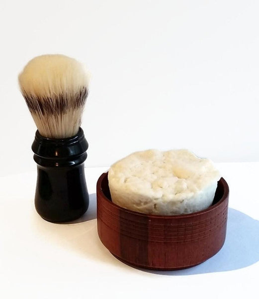 Sandalwood Shave Mug Soap - Natural + Organics - Vegan - Zero Waste