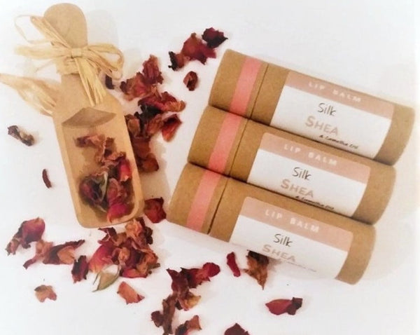 All Natural Shea + Camellia Oil Lip Balm - Unscented - Vegan or Australian Organic Beeswax - Palm Oil Free - Zero Waste