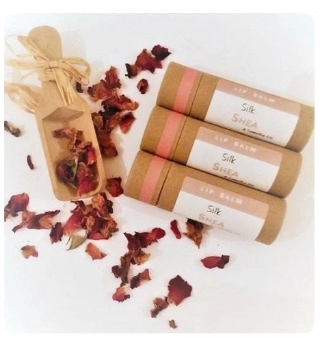 All Natural Shea + Camellia Oil Lip Balm - Unscented - Vegan or Australian Organic Beeswax - Palm Oil Free - Zero Waste