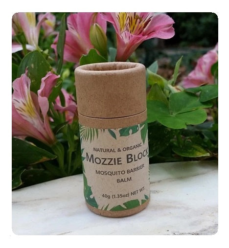 MOZZIE BLOCK Mosquito Barrier Balm - Natural & Organic - Palm Oil Free - Zero Waste