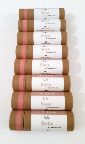 All Natural Shea + Camellia Oil Lip Balm - Unscented - Vegan or Australian Organic Beeswax - Palm Oil Free - Zero Waste