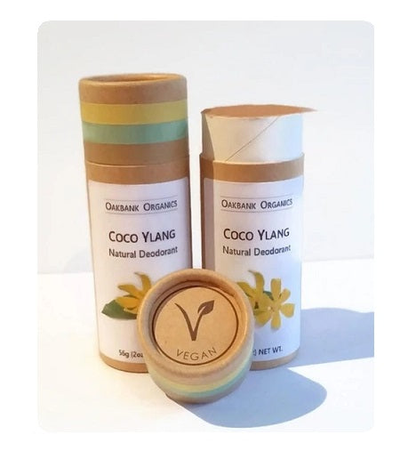 Coco Ylang Natural Deodorant - Vegan or Australian Organic Beeswax - Palm Oil Free - Bicarb Free -  Zero Waste