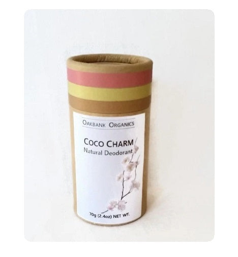 Coco Charm Natural Deodorant - Vegan or Australian Organic Beeswax - Palm Oil Free - Bicarb Free - Zero Waste