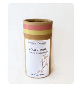 Coco Charm Natural Deodorant - Vegan or Australian Organic Beeswax - Palm Oil Free - Bicarb Free - Zero Waste