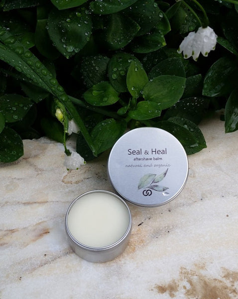 Seal & Heal Aftershave Balm - 100% Natural + Organic - Palm Oil Free - Plastic Free - Zero Waste