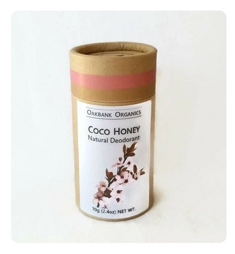 Coco Honey Natural Deodorant - Vegan or Australian Organic Beeswax - Palm Oil Free - Bicarb Free - Zero Waste