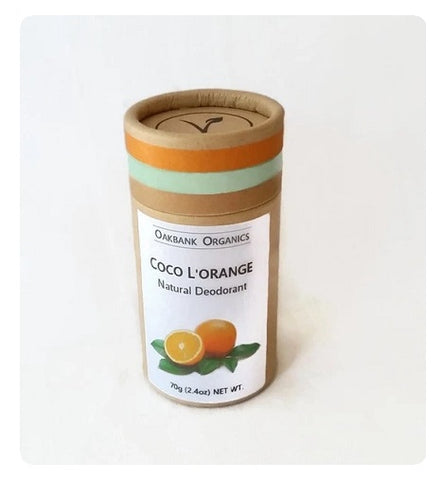 Coco L'Orange Natural Deodorant - Vegan or Australian Organic Beeswax - Palm Oil Free - Bicarb Free - Zero Waste
