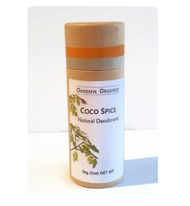 Coco Spice Natural Deodorant - Vegan or Australian Organic Beeswax - Palm Oil Free - Bicarb Free -Zero Waste