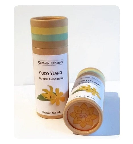 Coco Ylang Natural Deodorant - Vegan or Australian Organic Beeswax - Palm Oil Free - Bicarb Free -  Zero Waste